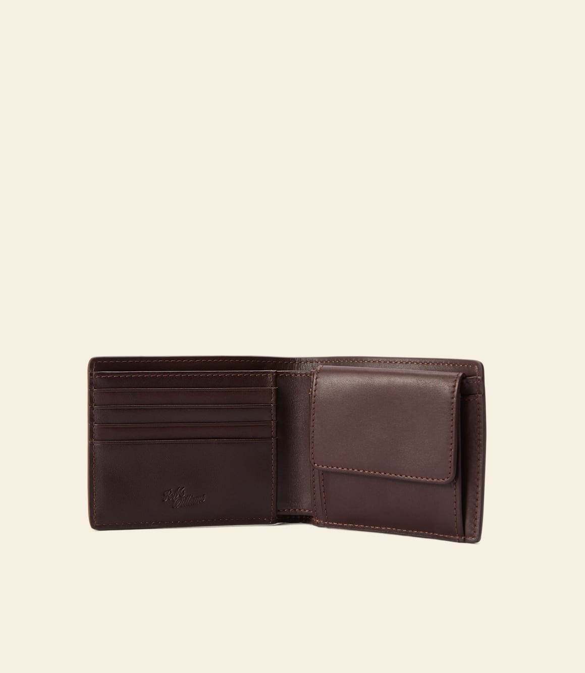 Bifold Wallet with Pocket In Chestnut