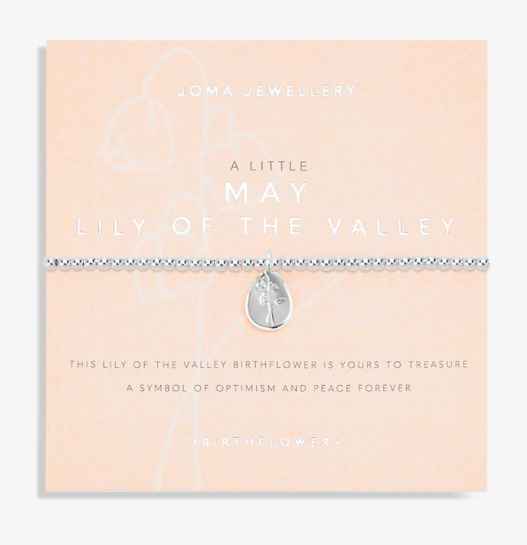Birth Flower A Little 'May' Lily Of The Valley Bracelet