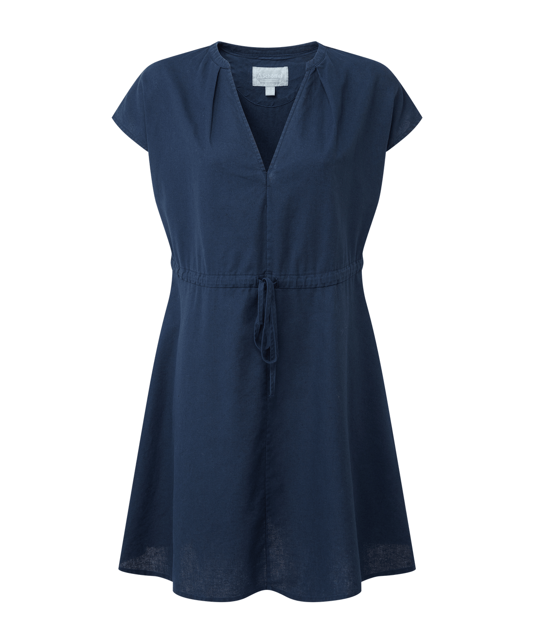 Camellia Linen Dress Dark Blueberry