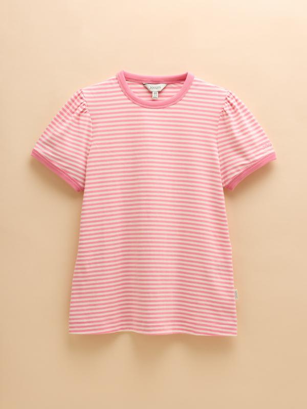 Erin Pink Stripe Short Sleeve T-Shirt