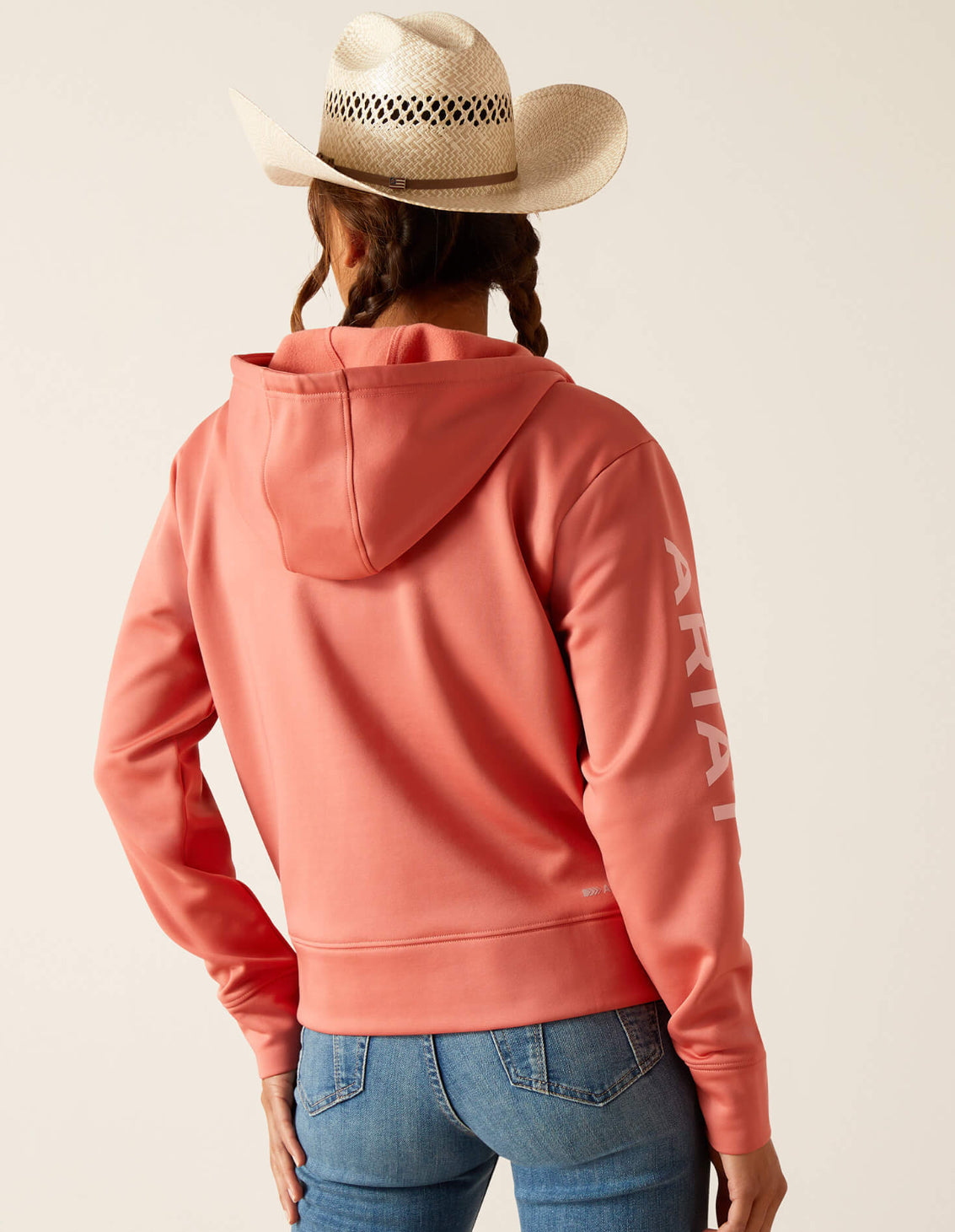 Tek Hoodie 1/2 Zip Faded Rose