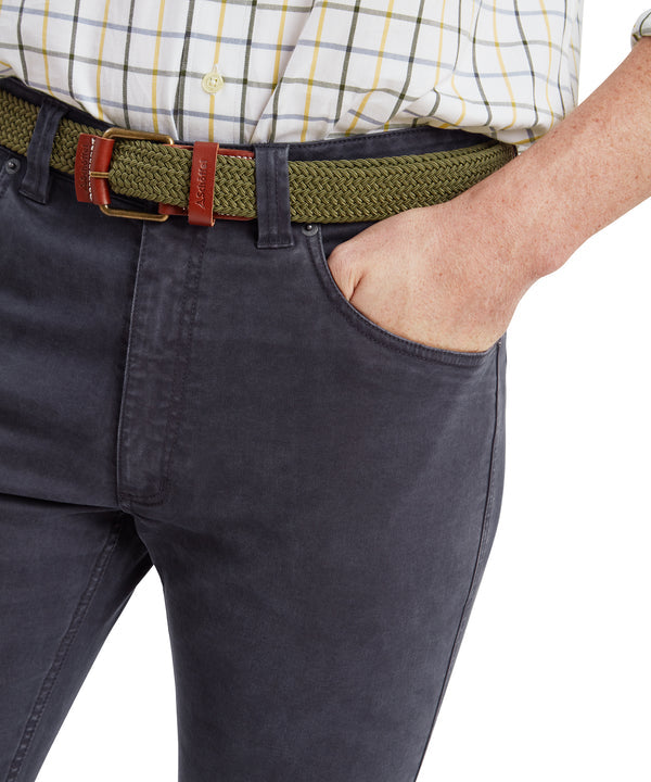 Canterbury 5 Pocket Regular Jean Charcoal