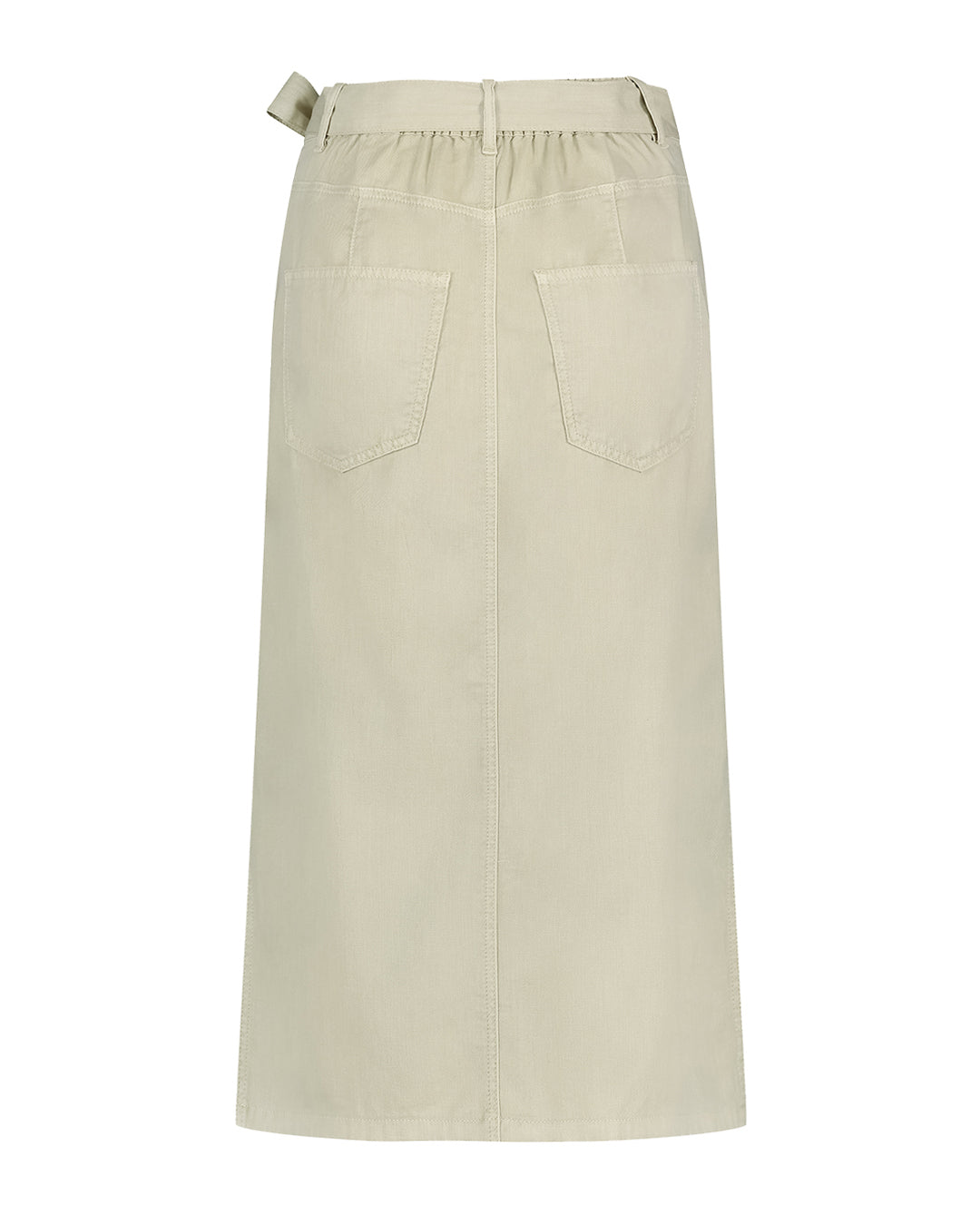 Birdie skirt cotton linen pebble