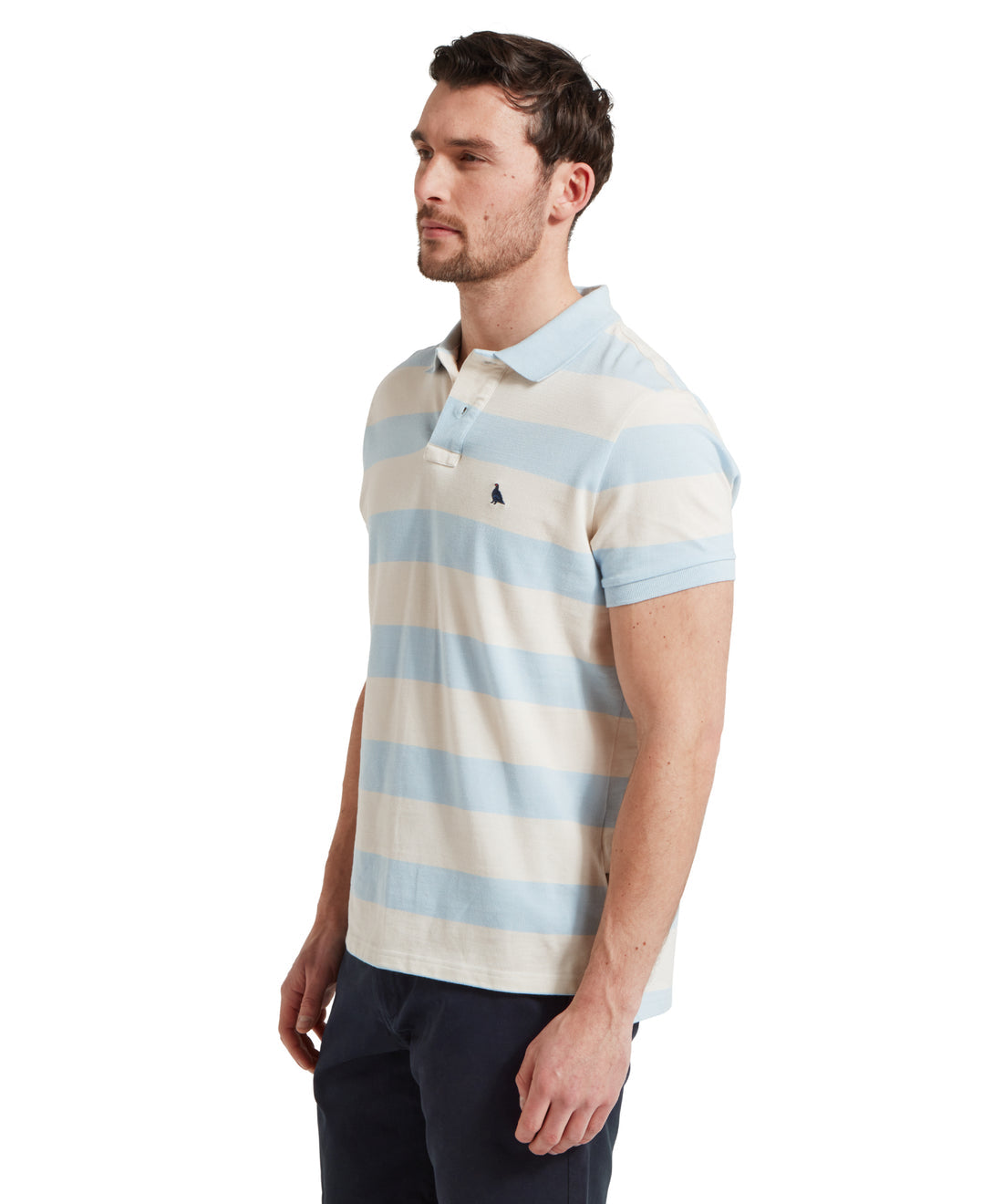 St Ives Heritage Polo Blue Stripe