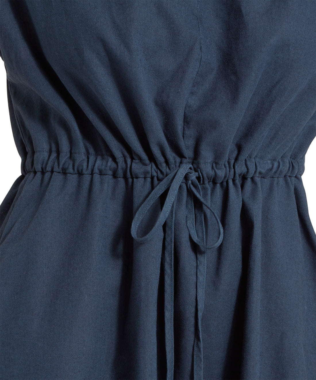 Camellia Linen Dress Dark Blueberry