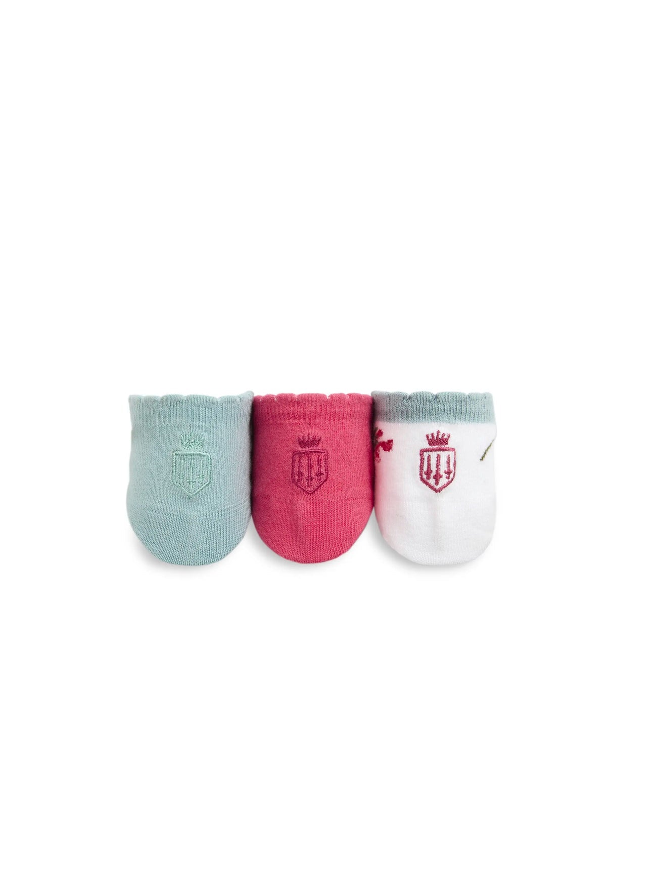 Signature Trainer Socks Floral, Cherry & Mint