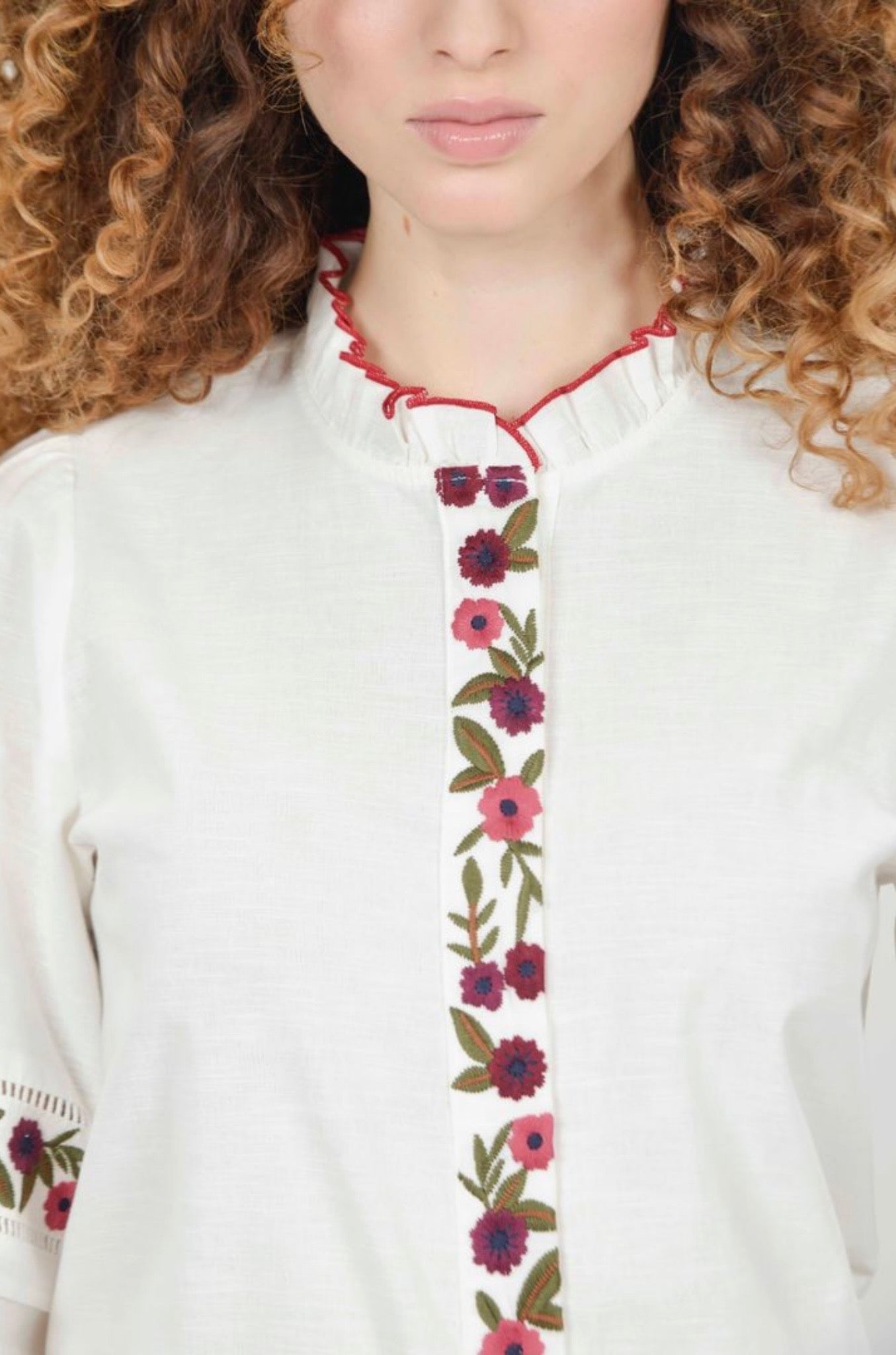 Phillipa White Embroidery Blouse