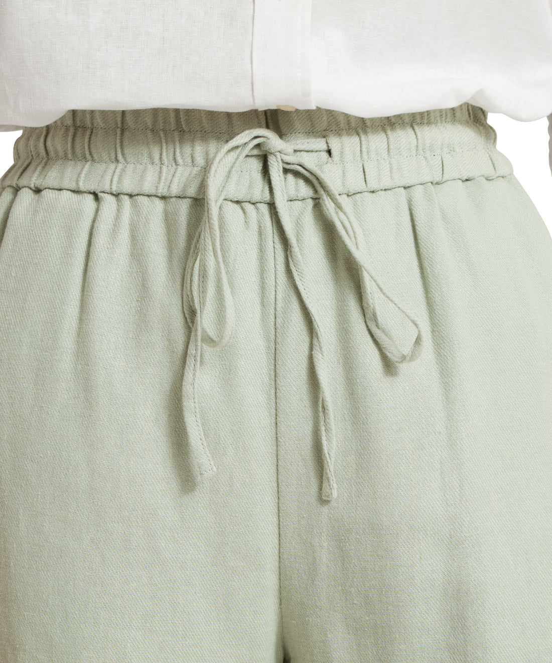 Daphne Linen Shorts Aqua Grey