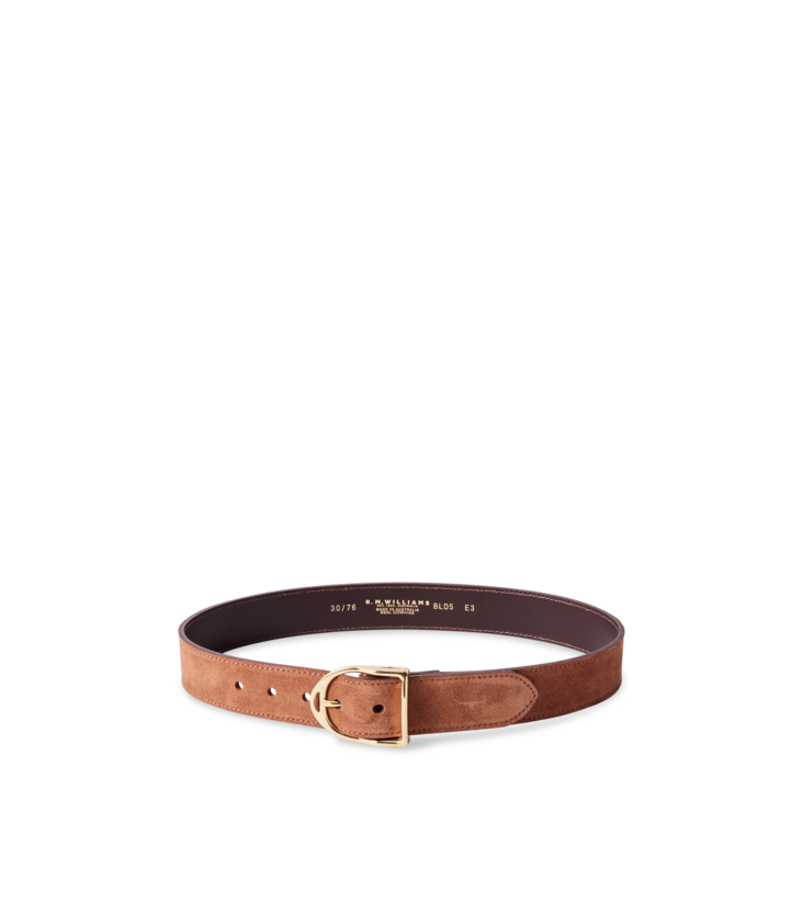 Isla Belt - Cognac Suede
