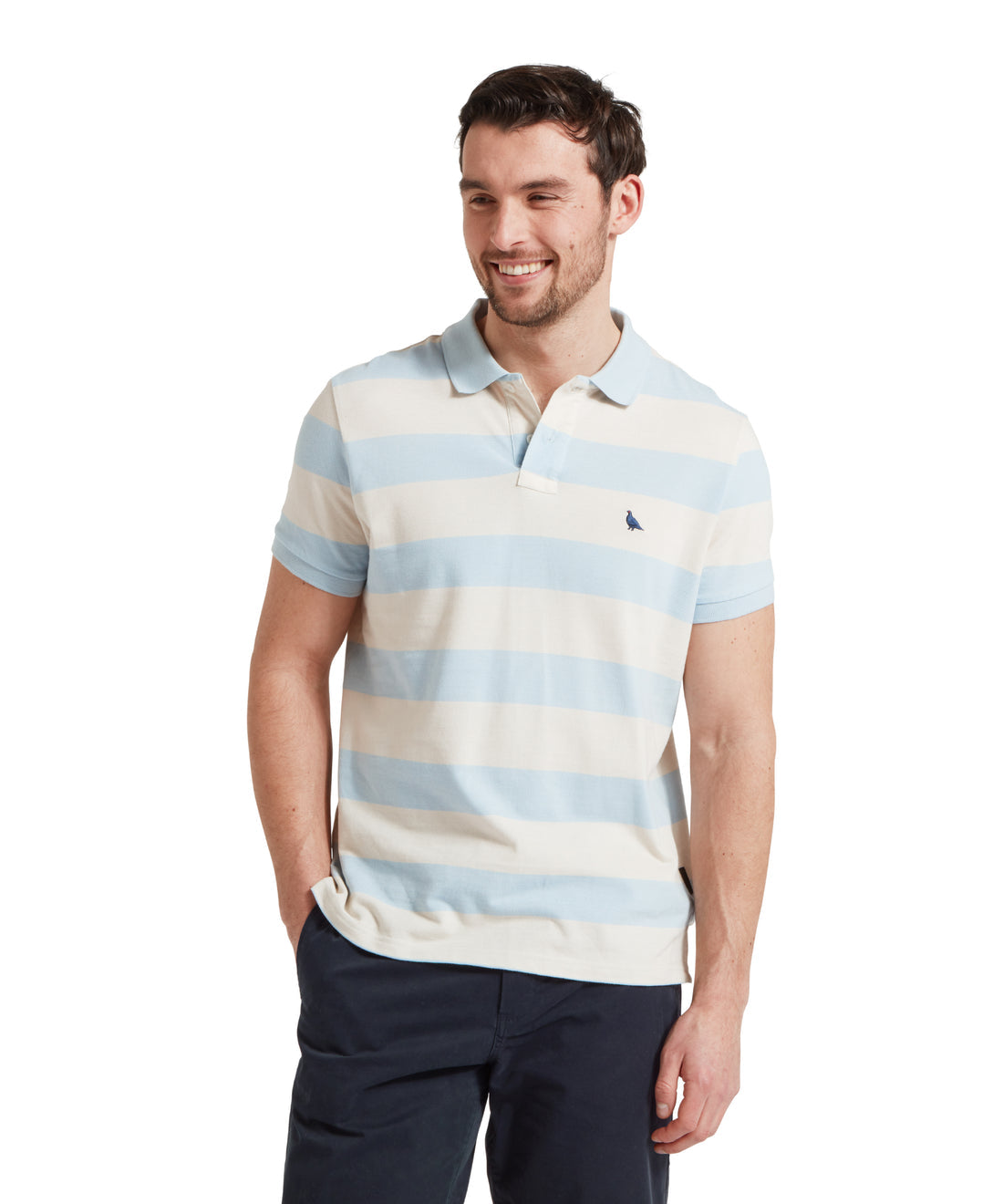 St Ives Heritage Polo Blue Stripe
