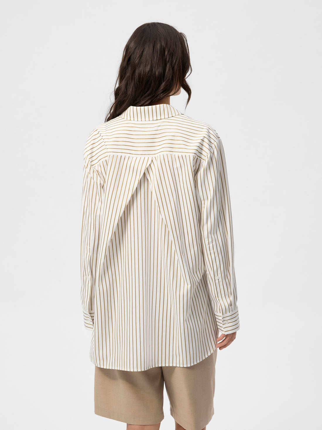 Alexa Shirt Sand Stripe