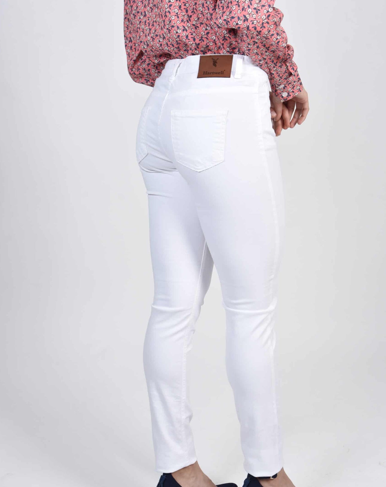 Rosie White Cotton Jeans