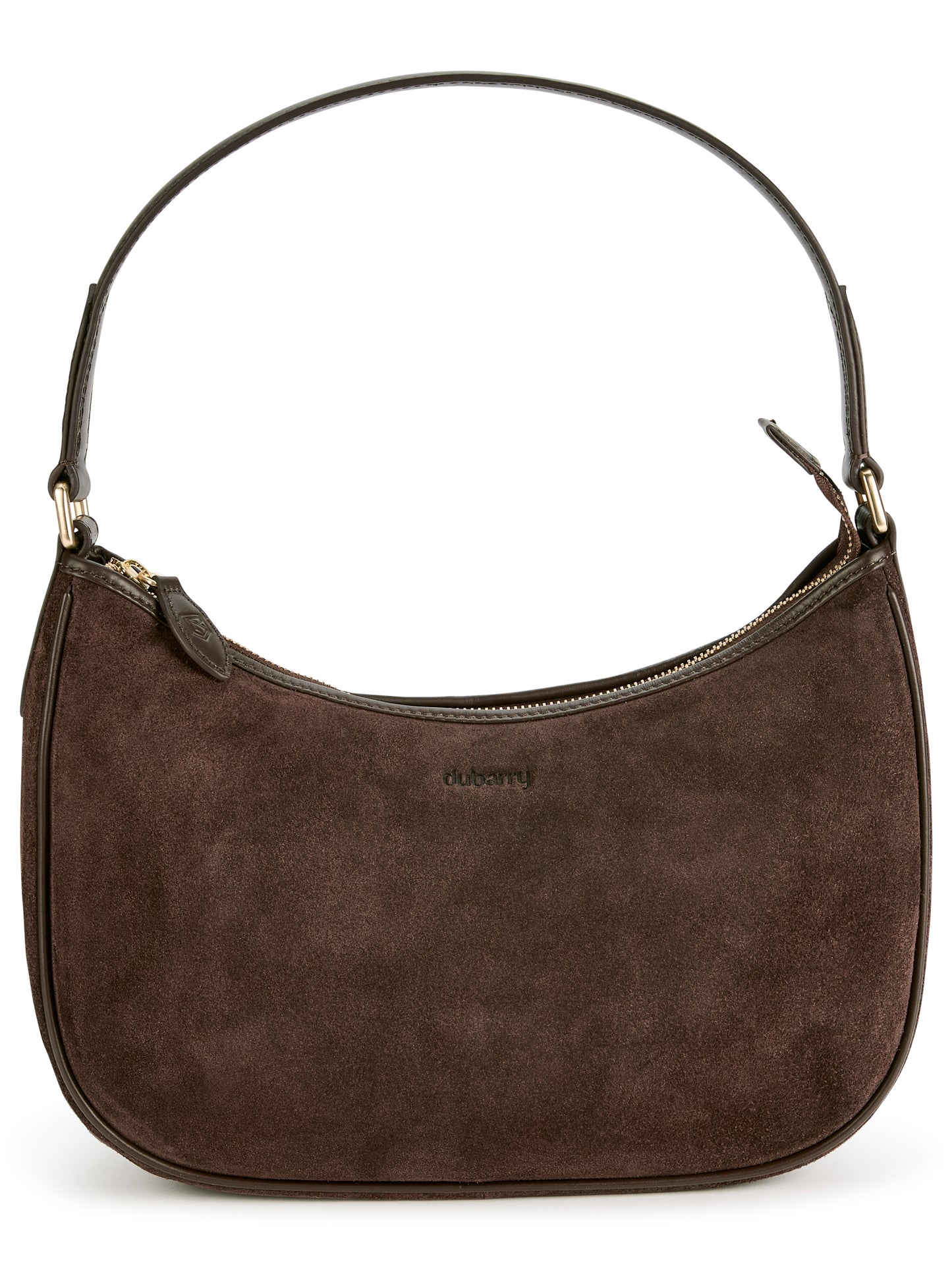 Cushendall Suede And Leather Handbag - Cigar