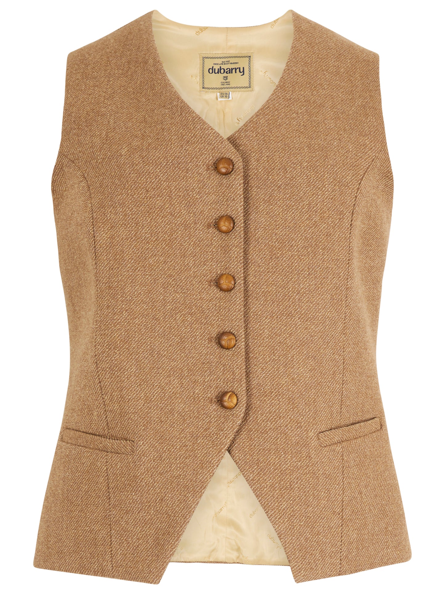 Robinswood Tweed Waistcoat Camel Twill