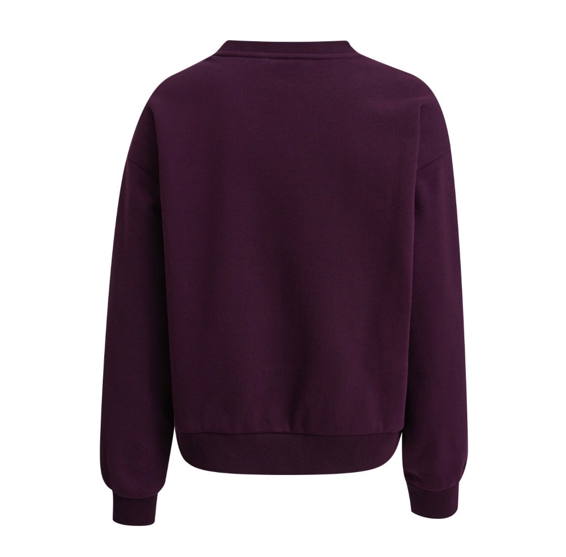Relaxed College Sweatshirt Plum