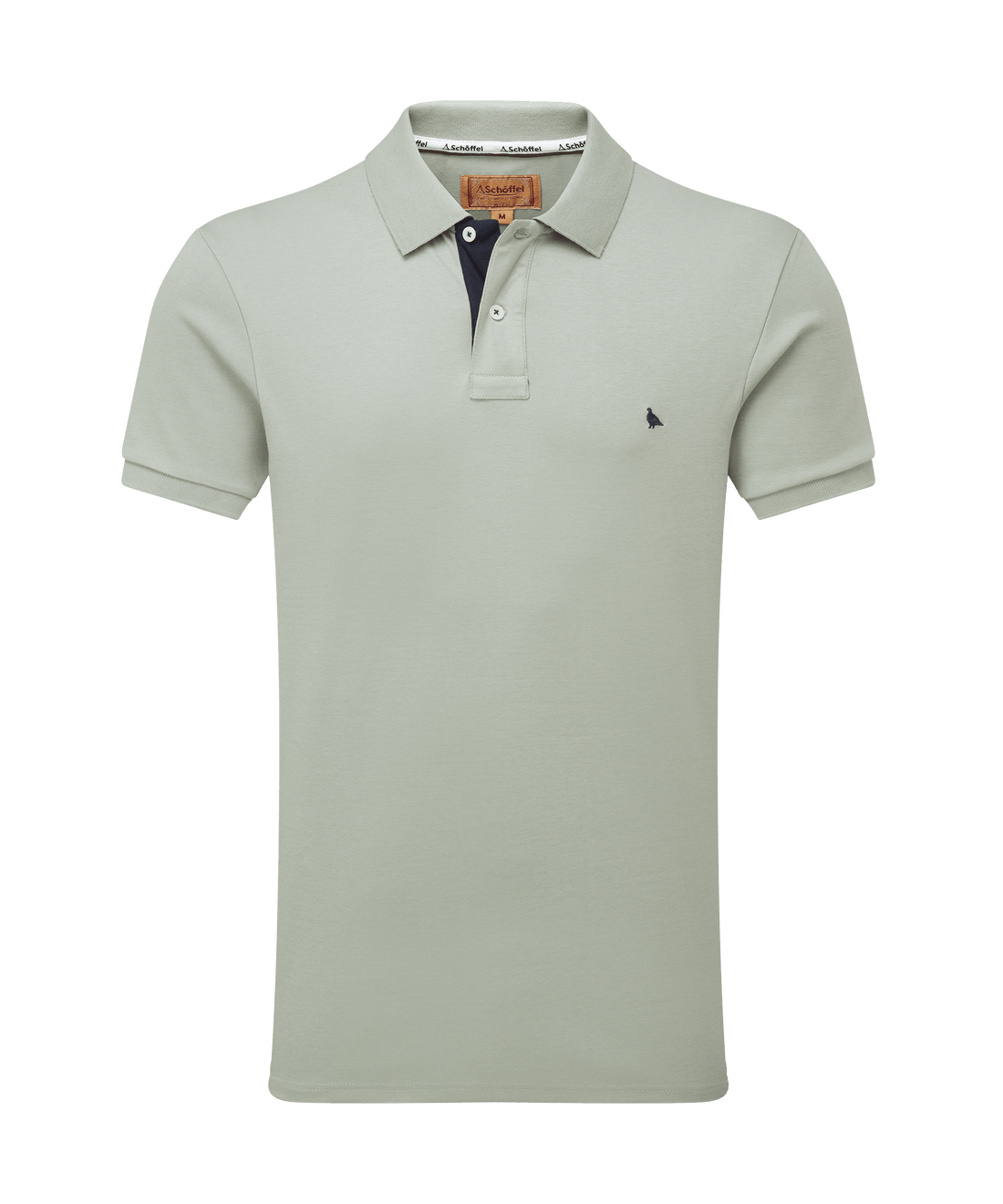 St Ives Jersey Polo Aqua Grey