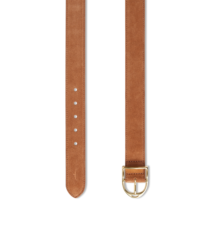 Isla Belt - Cognac Suede