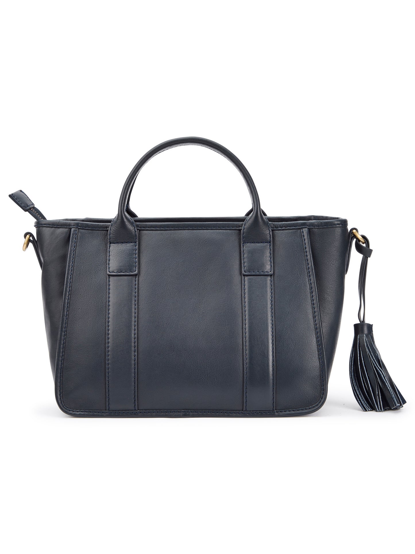 Ramelton Medium Size Leather Handbag - Navy