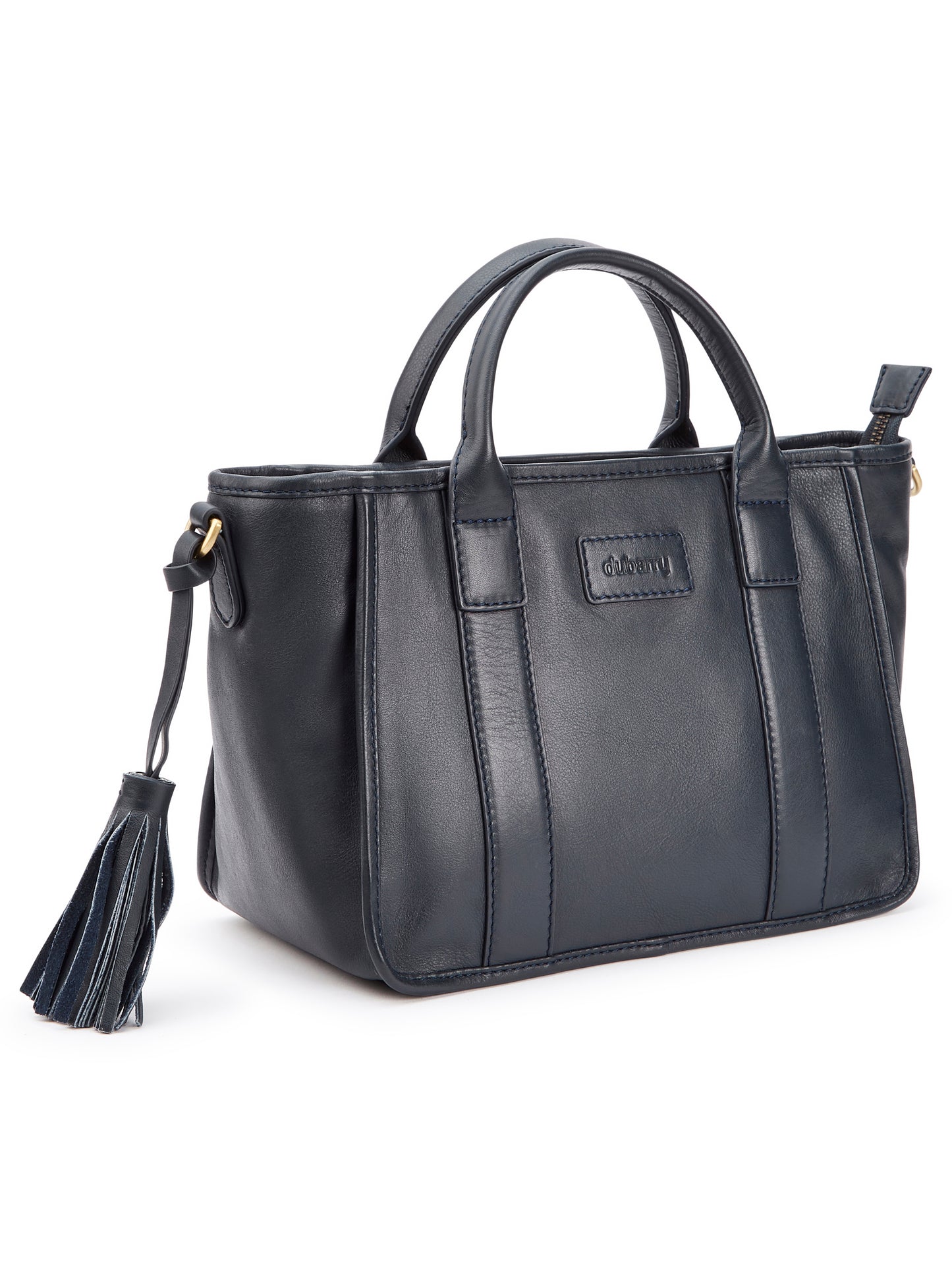 Ramelton Medium Size Leather Handbag - Navy
