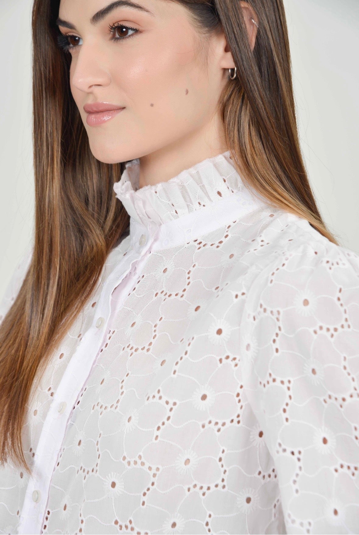 New Malu Pink Embroidery Blouse
