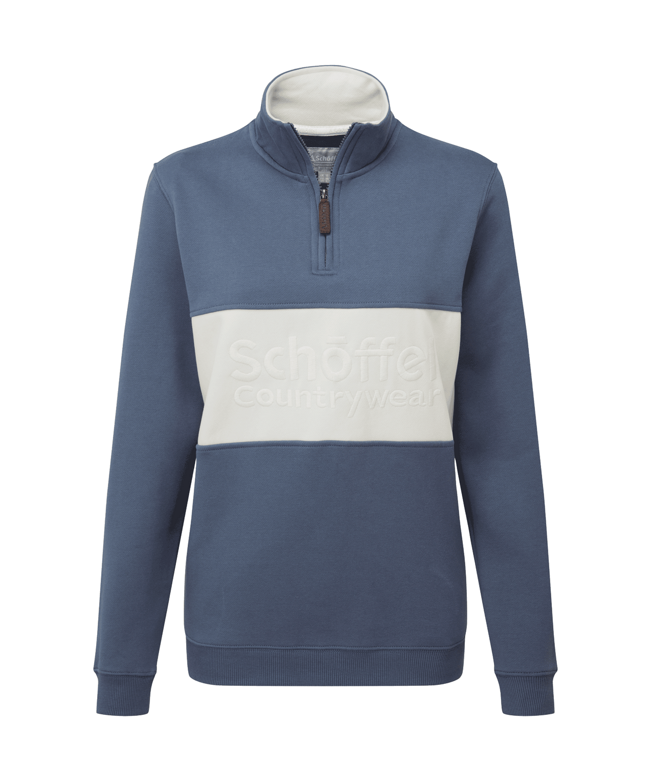 St Agnes Quarter Zip Sweatshirt Vintage Navy