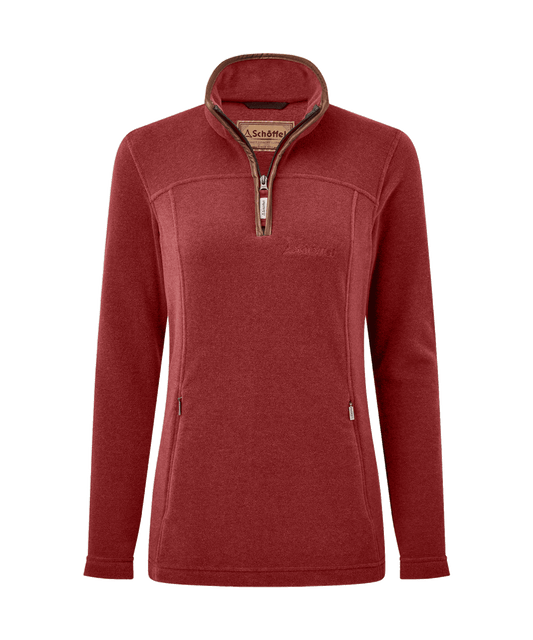 Tilton II Quarter Zip Fleece Claret
