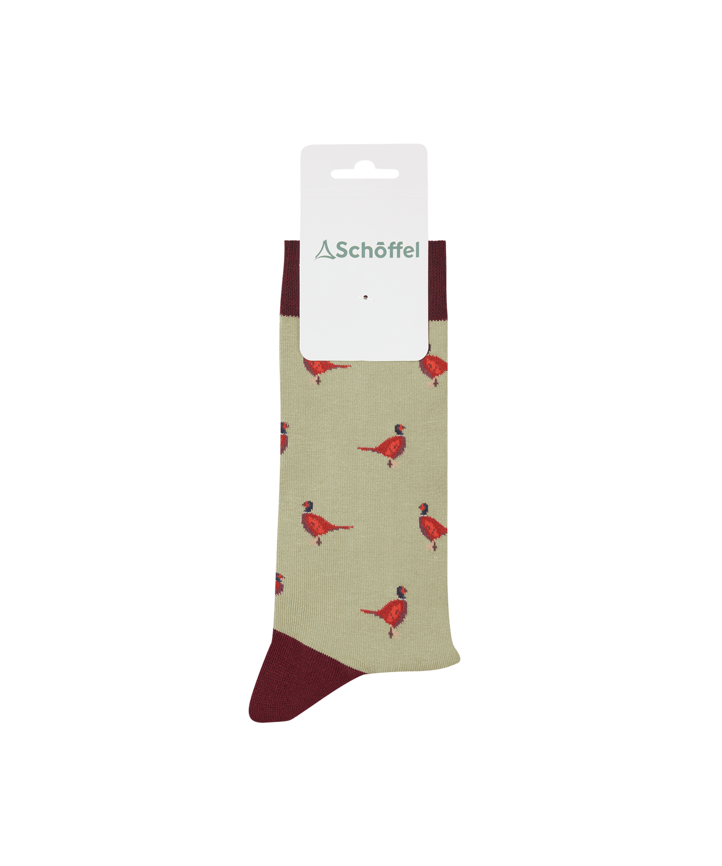 Men's Single Cotton Socks - Woodland Pheasant