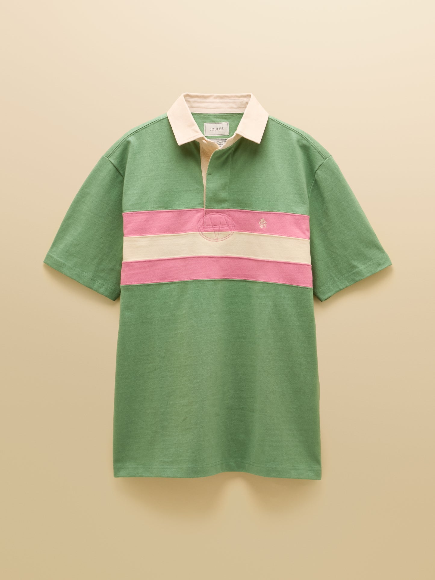 Crossfield Emb Rugby Green & Pink