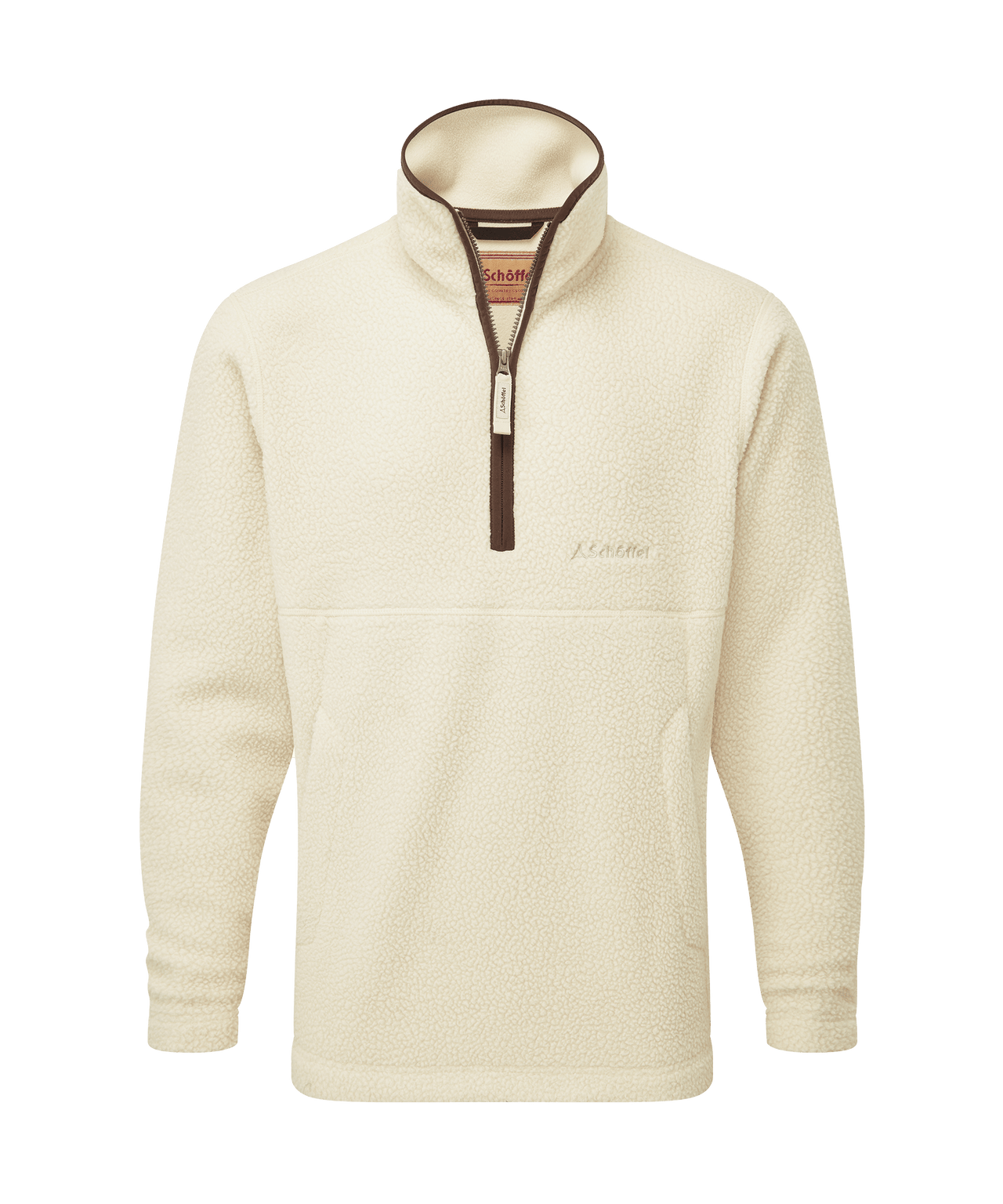 Berkeley Retro Quarter Zip Fleece Ecru GILES BELLA