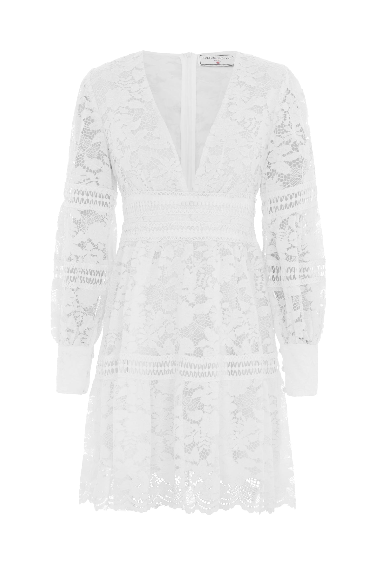 THE CABO LACE MINI DRESS WHITE
