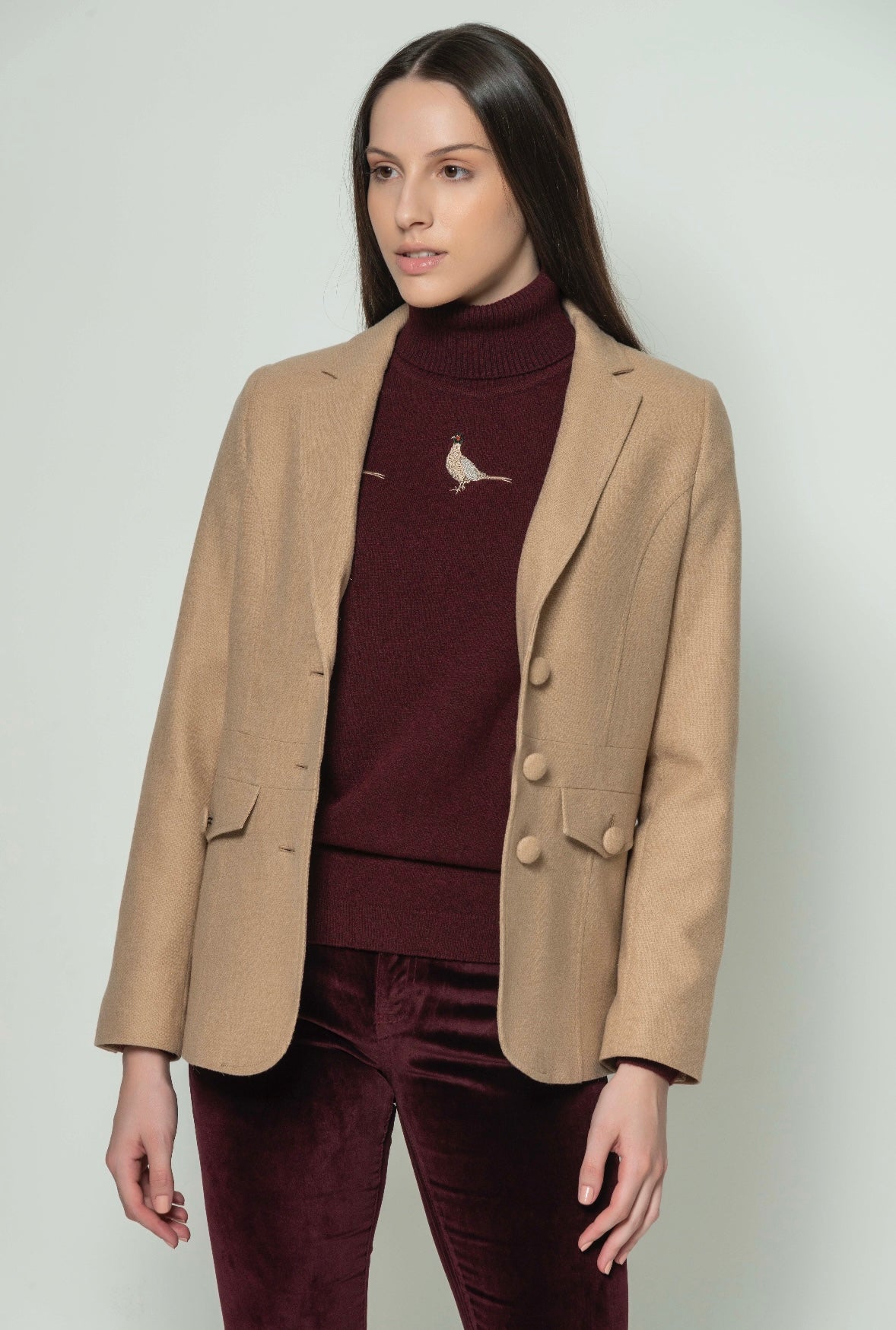 Zia Blazer Sand