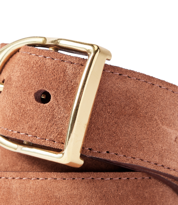 Isla Belt - Cognac Suede