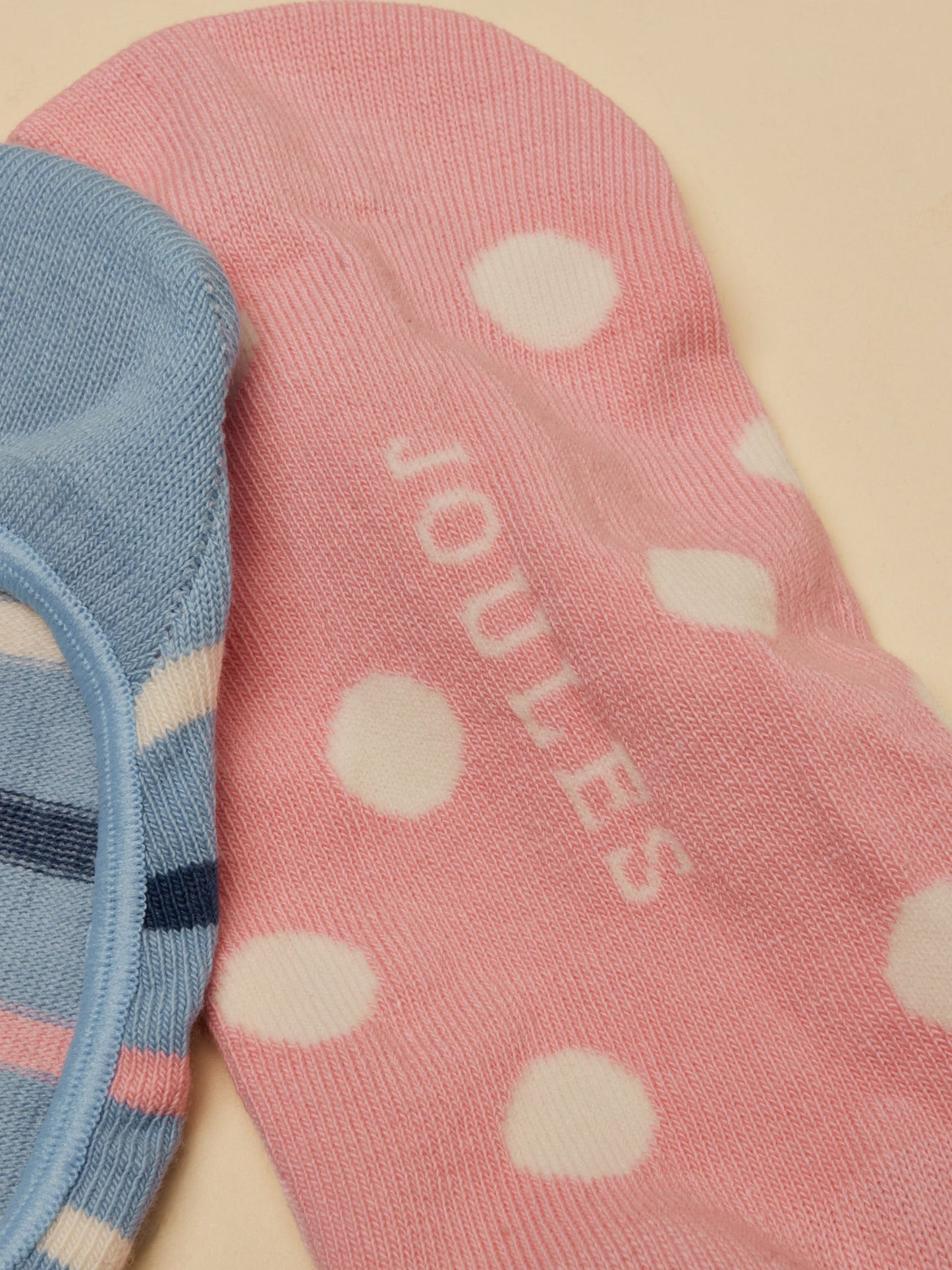 Bessie Pink & Blue Invisible Socks (size 4-8)