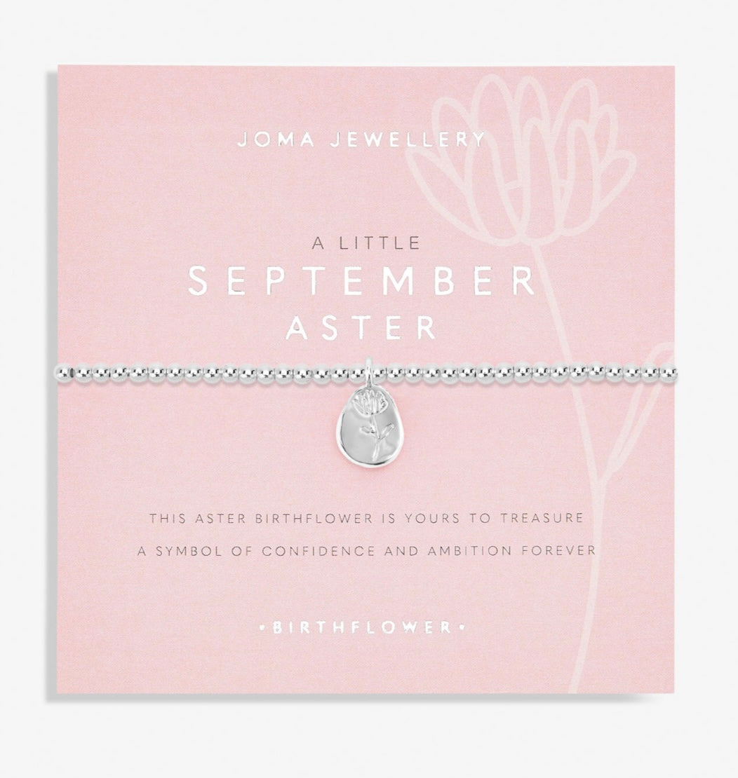 Birth Flower A Little 'September' Aster Bracelet