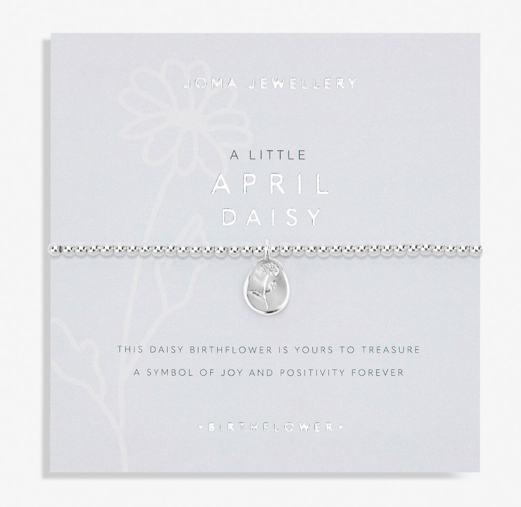 Birth Flower A Little 'April' Daisy Bracelet