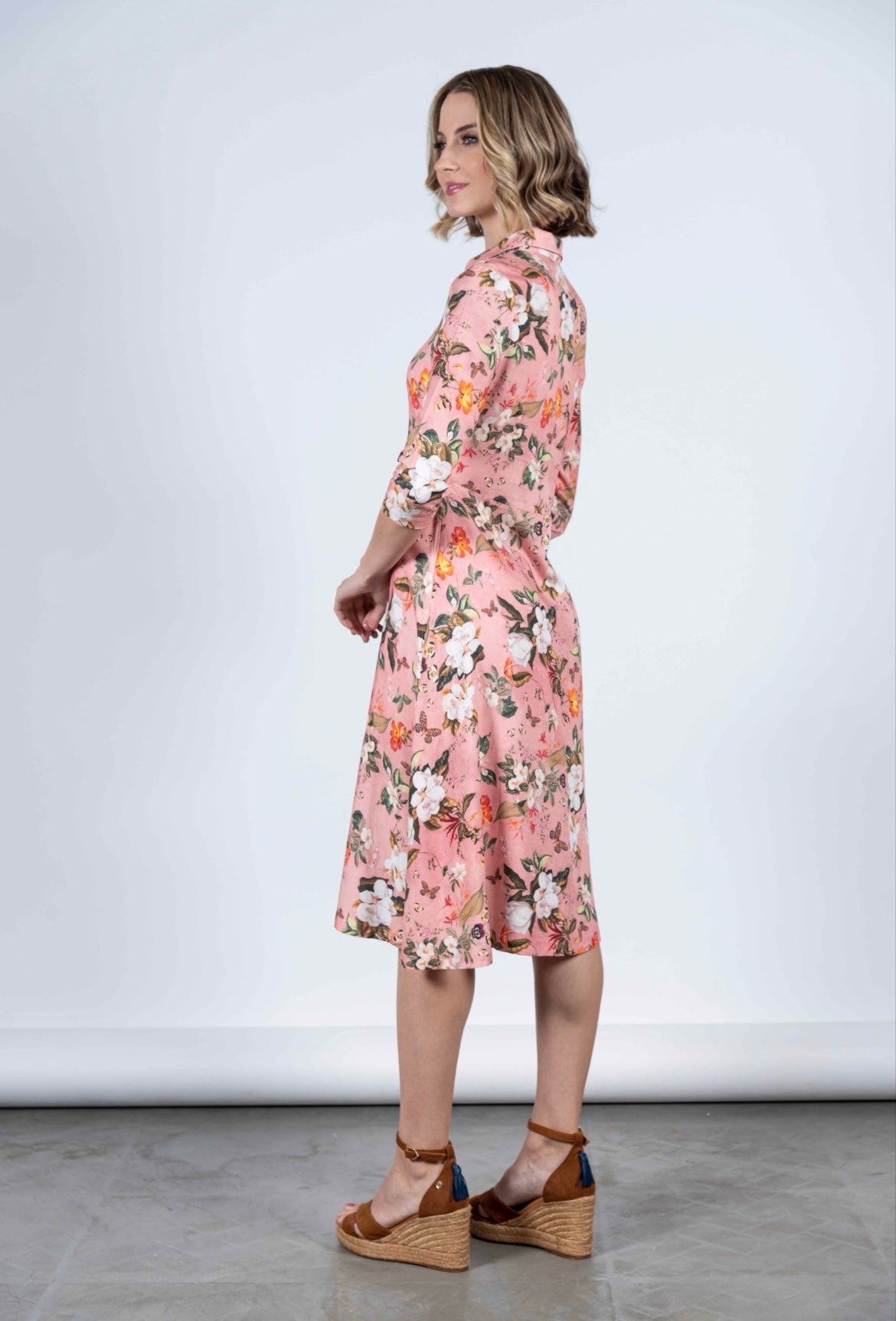 Sophie Dress Pink Butterflies