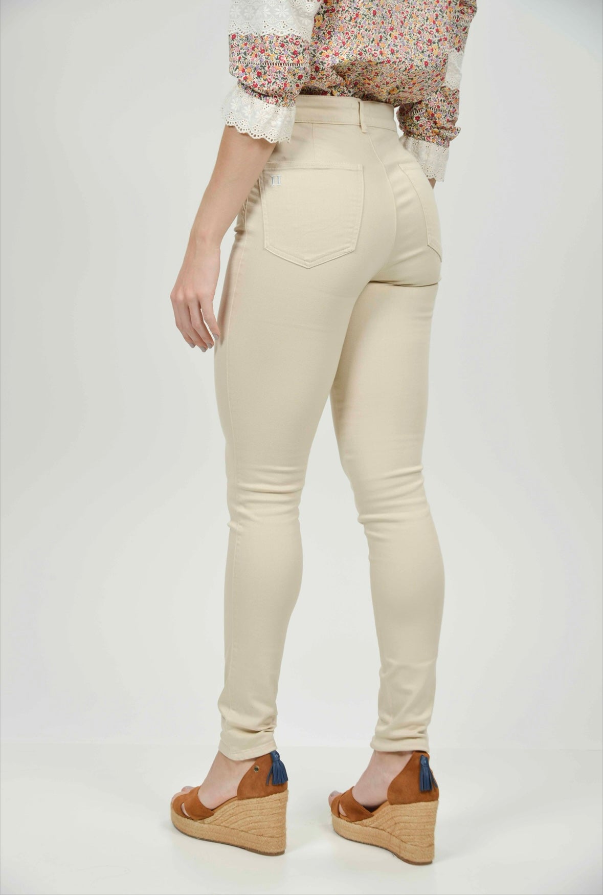 Rosie Super Skinny Jeans Beige