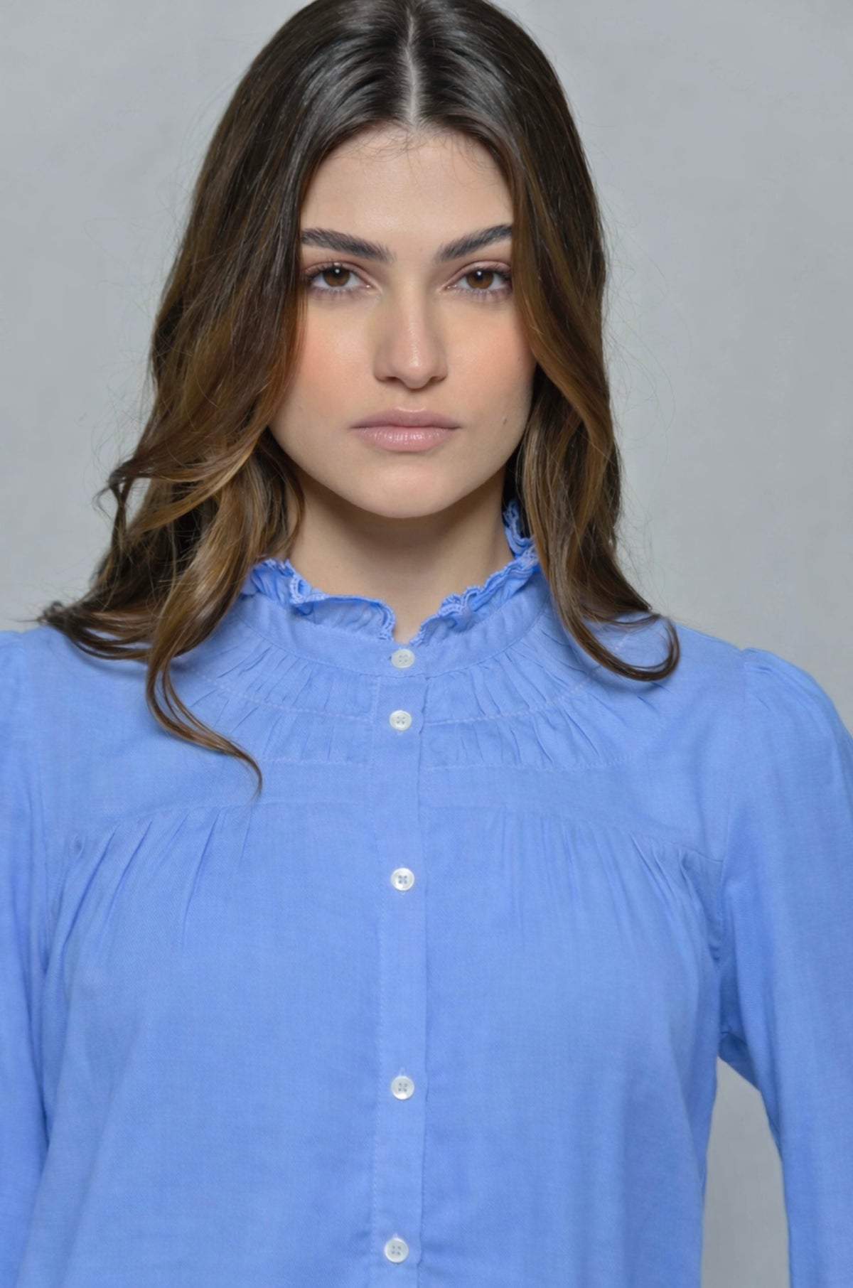 Greta Blue Blouse
