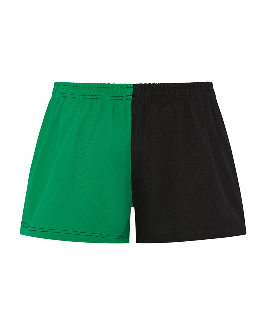 Green/Black Harlequin shorts