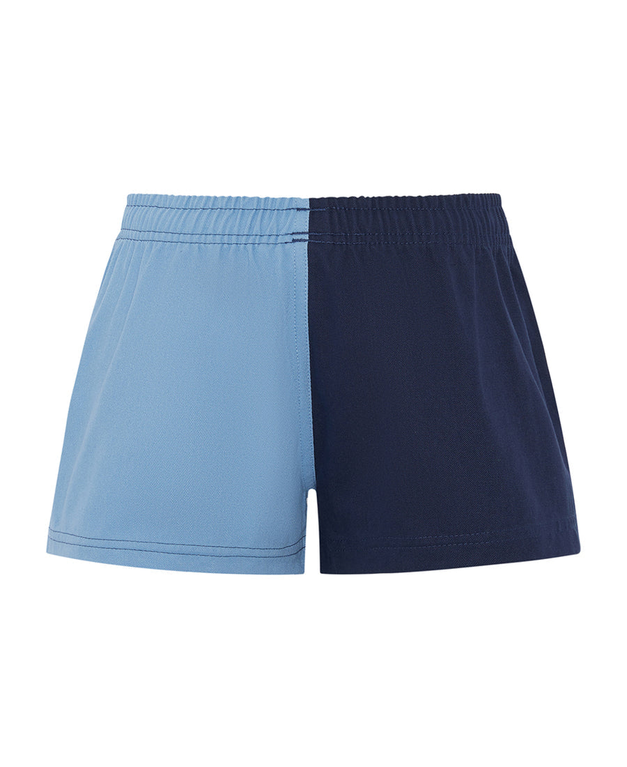 Kids harlequin Light Blue/Navy shorts
