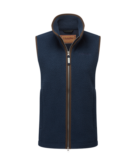 Lyndon Retro Fleece Gilet True Navy