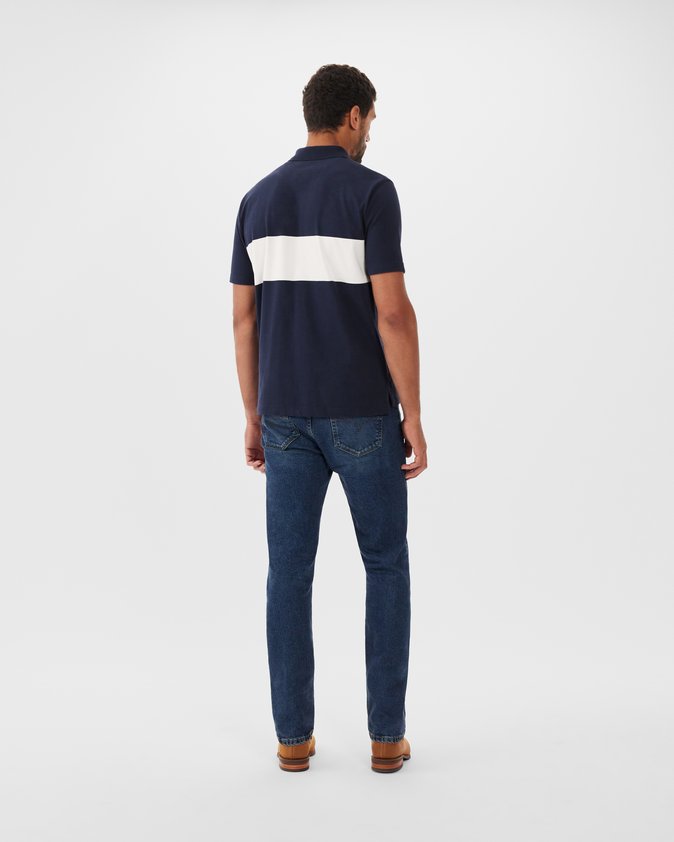 Colebrook Polo Navy/White