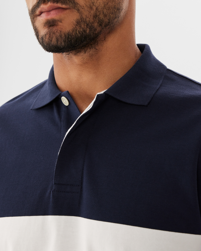 Colebrook Polo Navy/White