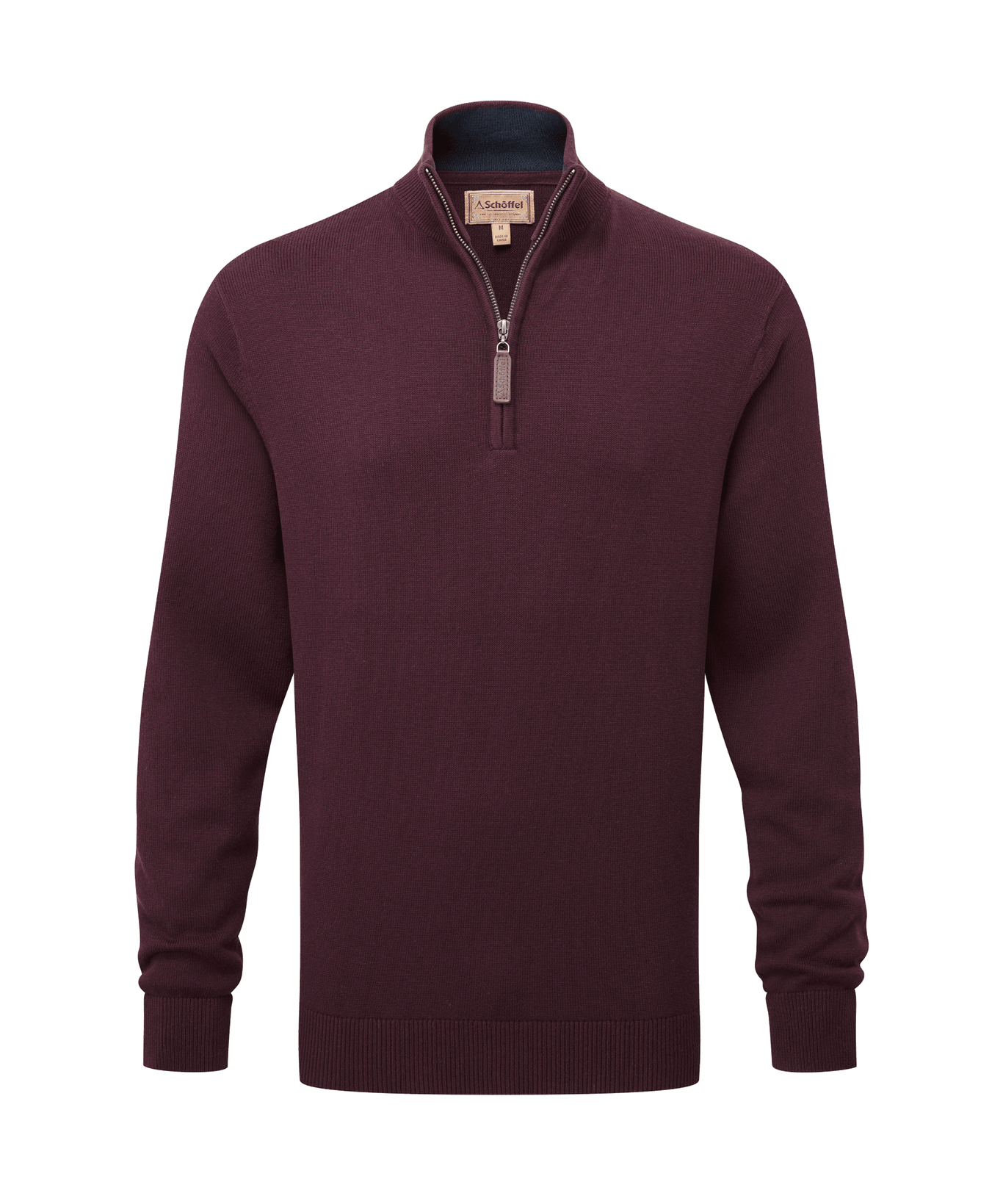 Calton Cotton Cashmere Quarter Zip Jumper