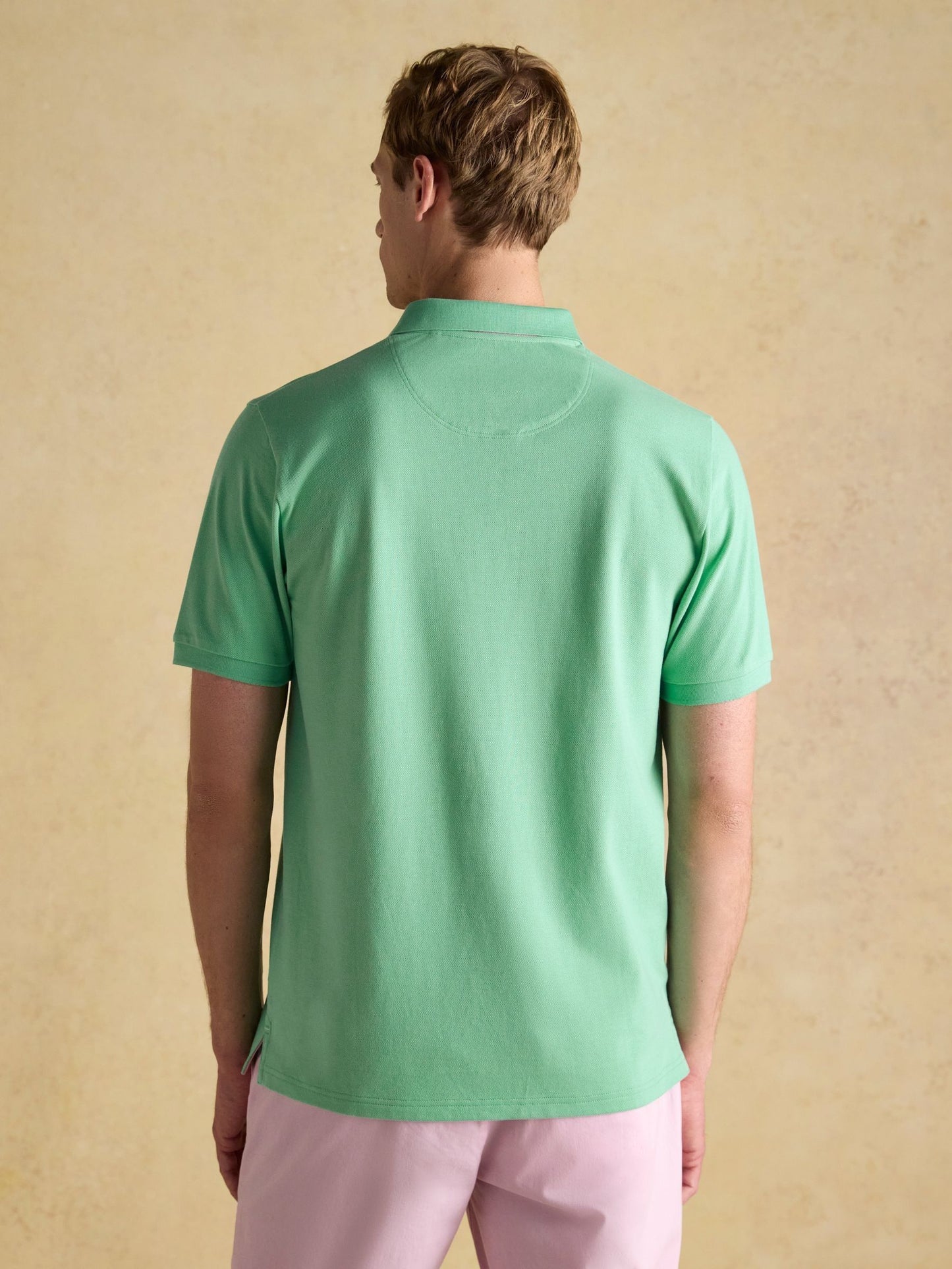 Woody Light Green Cotton Pique Polo Shirt