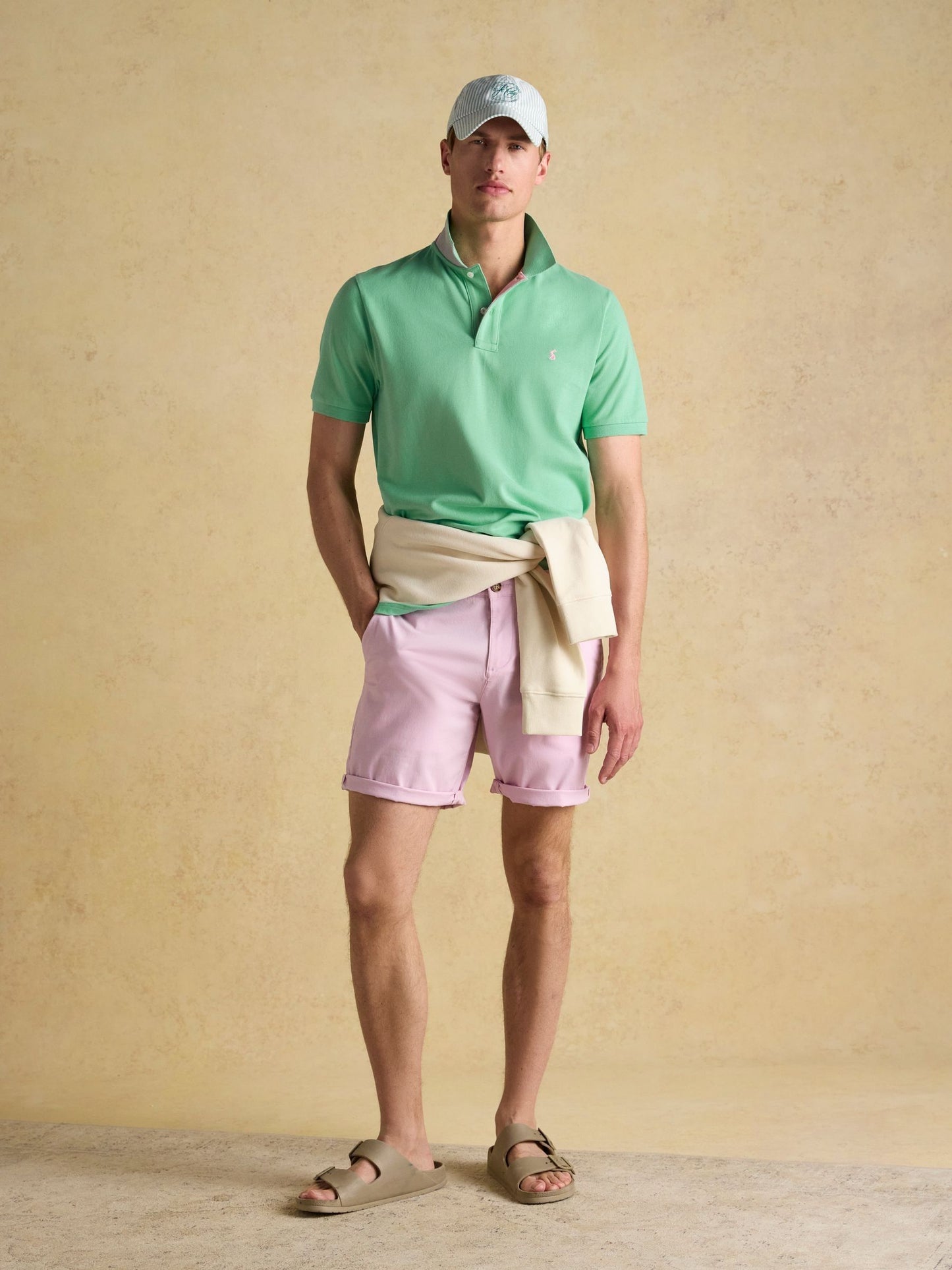 Woody Light Green Cotton Pique Polo Shirt