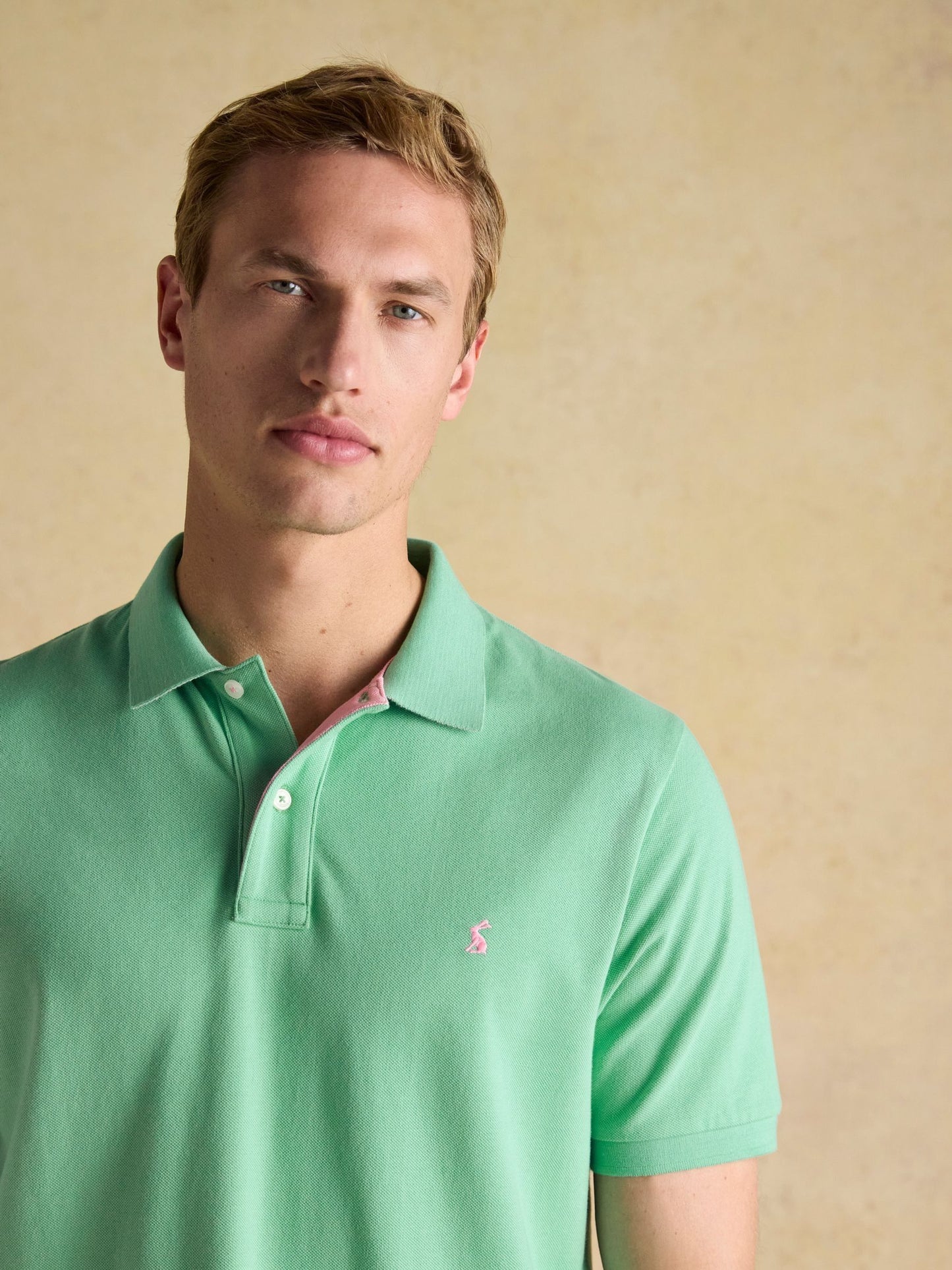 Woody Light Green Cotton Pique Polo Shirt