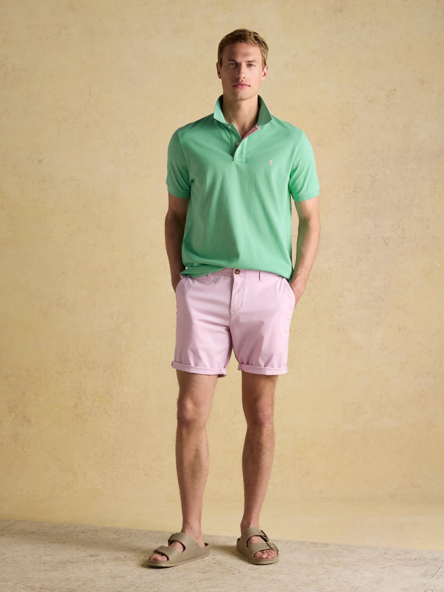 Woody Light Green Cotton Pique Polo Shirt