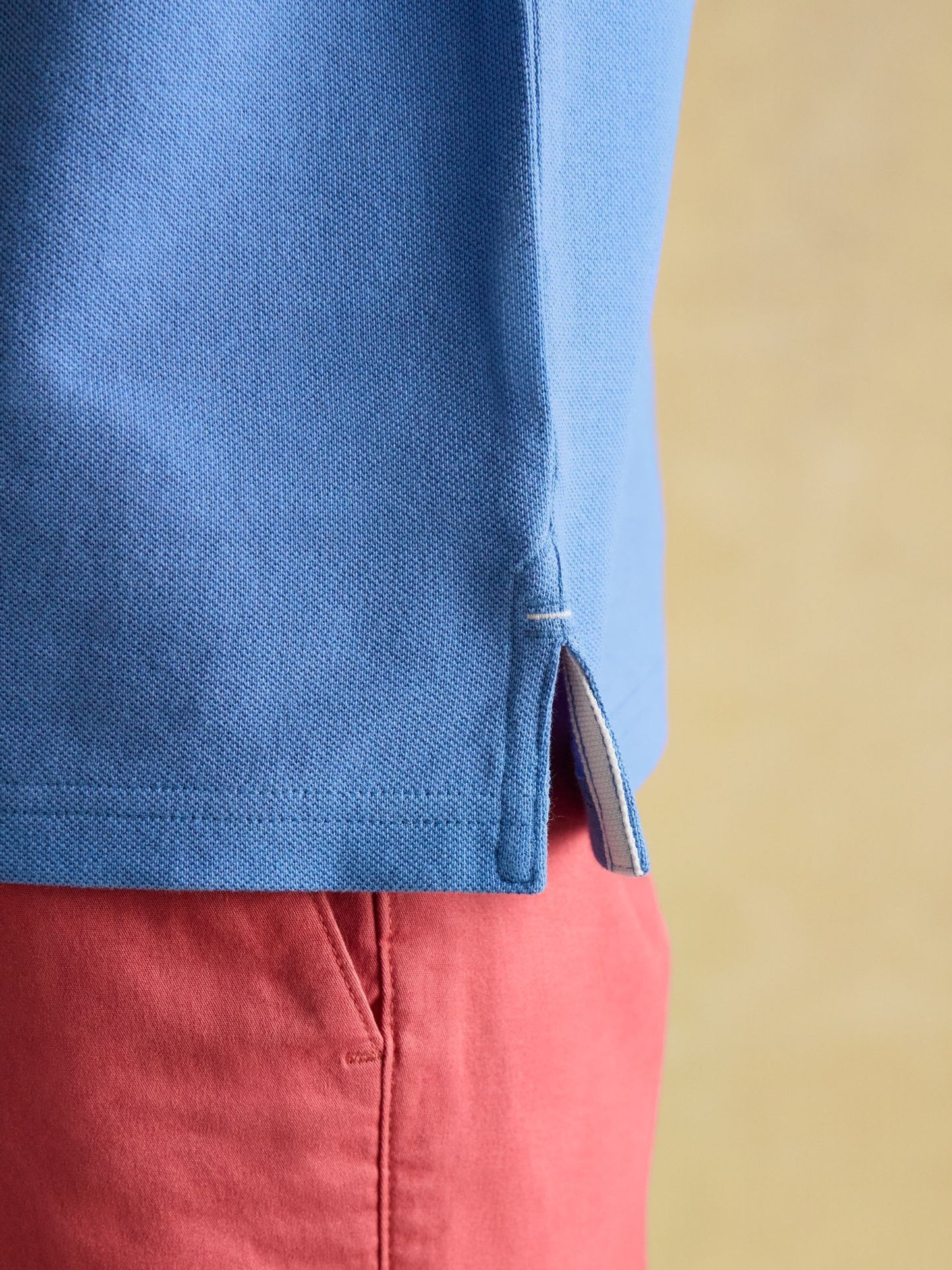 Woody Light Blue Cotton Pique Polo Shirt