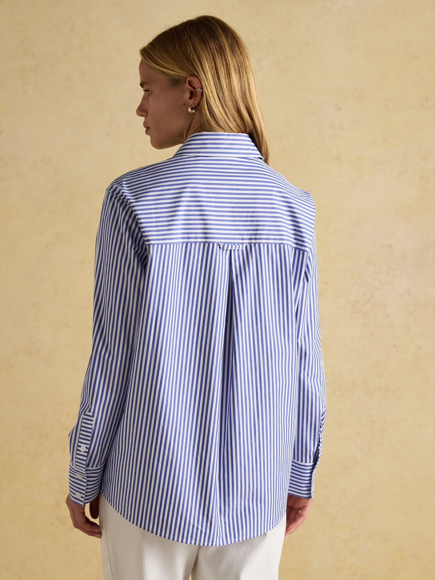 Amilla Jonty Blue/White Boyfriend Fit Shirt